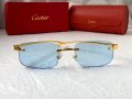 Cartier висок клас прозрачни слънчеви очила Мъжки Дамски слънчеви, снимка 3