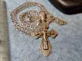 СПАСИ и СОХРАНИ ПРАВОСЛАВЕН СРЕБЪРЕН КРЪСТ РАЗПЯТИЕ с СРЕБЪРНА ВЕРИЖКА СРЕБРО 925 РЪЧНА РАБОТА 40112, снимка 15