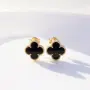 Златен черен комплект Van cleef , снимка 3