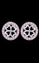 Сребърни обеци колекция"Luck",детелинки с кристали,pink/нови, снимка 1 - Колиета, медальони, синджири - 42256774