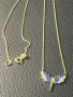 Златно колие феникс  14 карата 585 zlatni gold Fenix, снимка 2