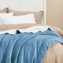 BEDSURE поларено одеяло , дебело одеяло за диван – Светлосин 150 x 200 cm, снимка 5
