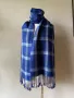 Тъмносин, кариран шал , снимка 5
