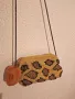 леопардова плетена чанта, снимка 1