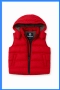 Оригинална жилетка Timberland – 9 месеца / 71 см, червена с топла подплата, снимка 1