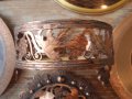РЕТРО декоративни съдове от ръчно кована чиста мед., снимка 10