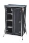 Шкаф за съхранение с гардероб – сиво/черно, снимка 1 - Къмпинг мебели - 32140604