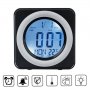Електронен дигитален светещ часовник с термометър за стая бюро дома, снимка 1
