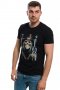 Нова мъжка тениска с дигитален печат Череп с пистолети, снимка 6