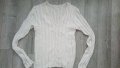бяло пуловерче, снимка 1 - Блузи с дълъг ръкав и пуловери - 31652386