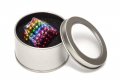 216 Магнитни Топчета (сфери) цветни 5 мм, в метална кутия , снимка 13
