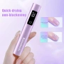 Мини ръчна UV LED лампа за нокти със стойка, снимка 7