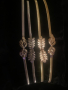 Златни и сребърни елегантни еластични метални колани, снимка 6