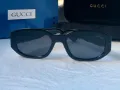 GUCCI с лого 1:1 дамски слънчеви очила елипса 2 цвята овални кръглин, снимка 16