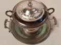 ретро посребрена захарница с поднос   7/2, снимка 3
