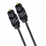 Оптичен аудио кабел DeTech, Toslink, 1.5м, Черен, снимка 4