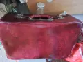 Кожен куфар червен 65 х 42 х 18 см , снимка 1