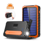 Соларна външна батерия с динамо и 2xUSB-A изхода от 4smarts Solar Rugged, снимка 1 - Външни батерии - 44782096
