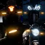Водоустойчиви LED мигачи за мотор с M10 резба 2 броя, снимка 4