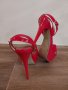 Елегантни червени лачени сандали с висок ток Paolo Bocelli, снимка 2