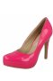 Обувки на ток - цвят фуксия, снимка 1 - Дамски обувки на ток - 40780728