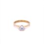 Златен дамски пръстен 1,88гр. размер:52 14кр. проба:585 модел:20549-6, снимка 1 - Пръстени - 42815823