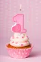 Свещ за Торта в Розов Нюанс "Only One", снимка 2