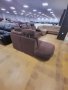 Кафяв ъглов диван от плат с функция сън "ZE-EM06001", снимка 5