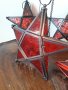 Коледни стъклени витражни фенери звезда, снимка 3
