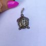 Сребърна висулка костенурка , снимка 1 - Колиета, медальони, синджири - 37684498
