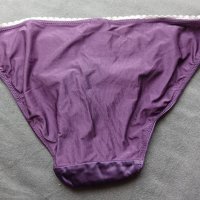 MarCollection M размер лилави сатенени бикини с ликра, снимка 2 - Бельо - 38388293