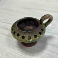 Старо керамично кандило. №3316, снимка 2 - Антикварни и старинни предмети - 39344783