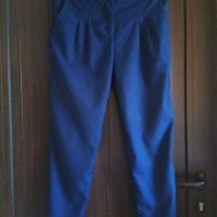 Тъмносин панталон лек потур размер М, снимка 1 - Панталони - 30065884