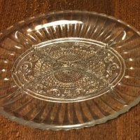 Овална стъклена ордьовърна чиния с 4 отделения, снимка 7 - Чинии - 31389529