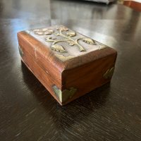 Ръчно изработена дървена кутия за бижута №1793, снимка 3 - Антикварни и старинни предмети - 35476752