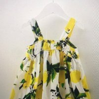 Детска лятна рокля с лимони, снимка 2 - Бебешки рокли - 38769290