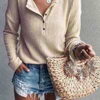 Дамска рипсена блуза с дълъг ръкав, 5цвята , снимка 2 - Блузи с дълъг ръкав и пуловери - 42418466