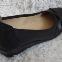 Обувки, черни, ниска платформа, код 340/ББ2/20, снимка 6 - Дамски елегантни обувки - 37603174