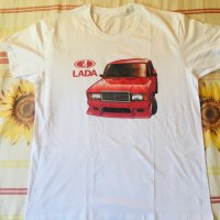 Уникална мъжка тениска LADA!Авто-тениски ЛАДА!, снимка 1 - Тениски - 10806666