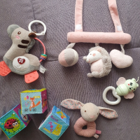 Лот запазени играчки за бебе 0-18 месеца, снимка 1 - Музикални играчки - 44696409