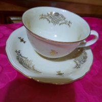 Чашка+чинийка за чай-кост.порцелан-"Bavaria"-маркирани. Внос от Германия., снимка 3 - Чаши - 35119162