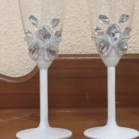Сватбен чаши, снимка 3 - Сватбени аксесоари - 44411995