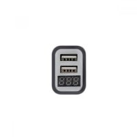 3000052533 Автомобилно зарядно устройство 12V/24V 2 USB и волтметър дисплей, снимка 3 - Аксесоари и консумативи - 33732381