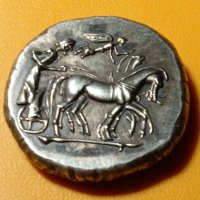 Монета Тетрадрахма Сиракуза, снимка 2 - Нумизматика и бонистика - 39861676