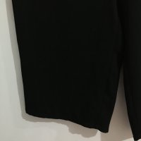 Марков макси ефектен 3/4 панталон с ластичен колан в черно, снимка 4 - Панталони - 31708922