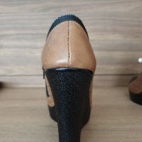 Дамски обувки на платформа от естествена кожа, снимка 4 - Дамски ежедневни обувки - 30761056