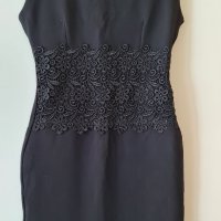 Елегантна черна рокля. Размер S., снимка 1 - Рокли - 36907663