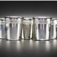 Комплект Сребърни Чашки-Minerva Франция Проба Сребро 950 , снимка 1 - Други ценни предмети - 38081432