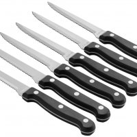 НОВИ! Комплект ножове за месо стекове пържоли 6 броя, снимка 1 - Прибори за хранене, готвене и сервиране - 37240193