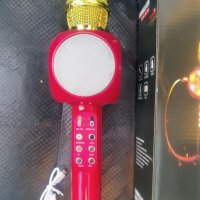 Bluetooth Безжичен - караоке микрофон с вграден говорител USB флашка - Слот за SD, снимка 4 - Микрофони - 44168432